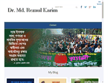 Tablet Screenshot of dr-rezaulkarim.com